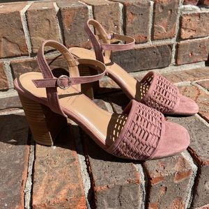 LC Lauren Conrad Kingbird Women’s Healed Sandals 8.5 Mauve NWT